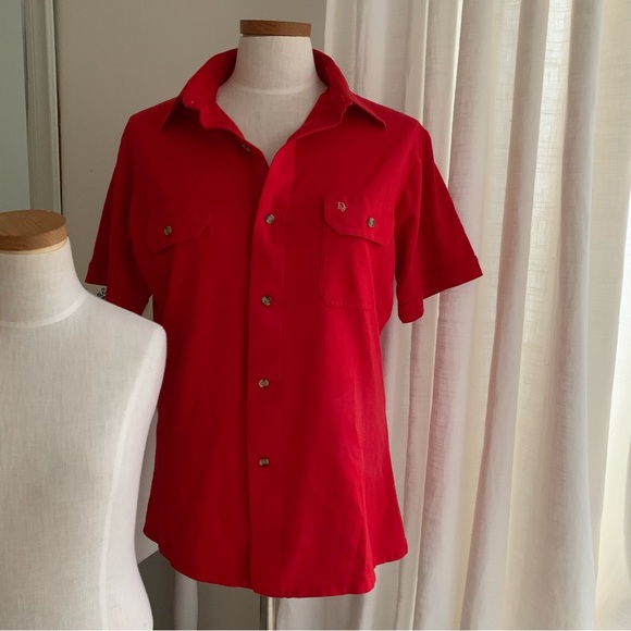 Vintage Christian Dior Red Blouse - Picture 2 of 7